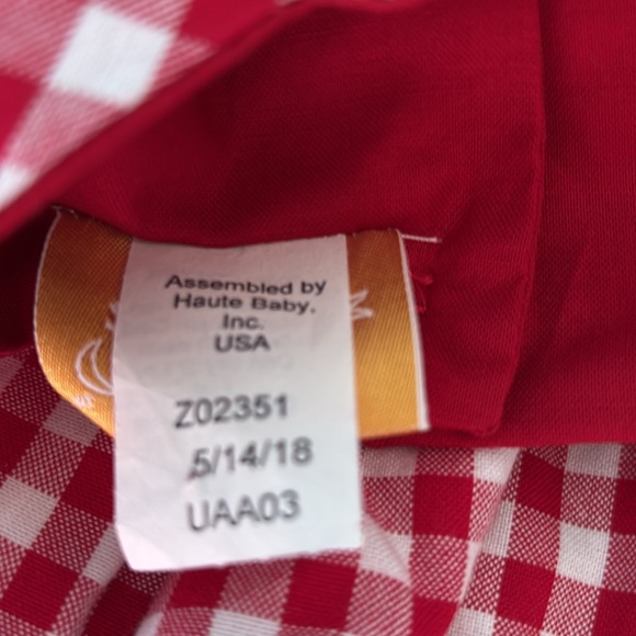 NEW❤️Haute Baby Checkered Apron Dress - Picture 7 of 8